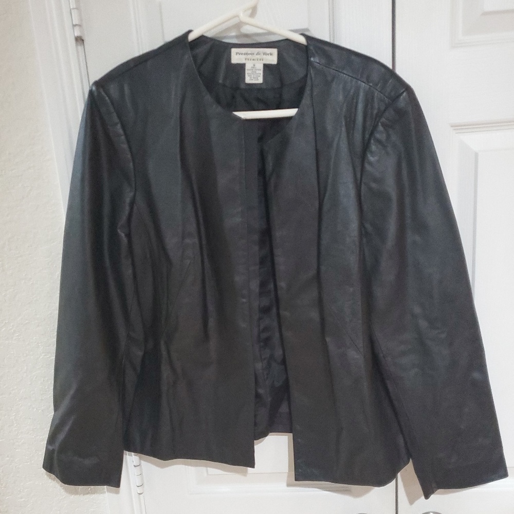 Preston & York Leather Blazer